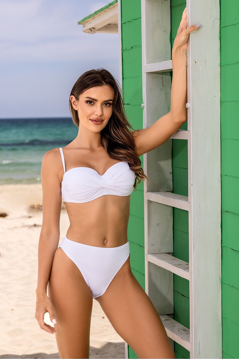 Swimsuit two piece model 194022 White by Etna - Two-Piece