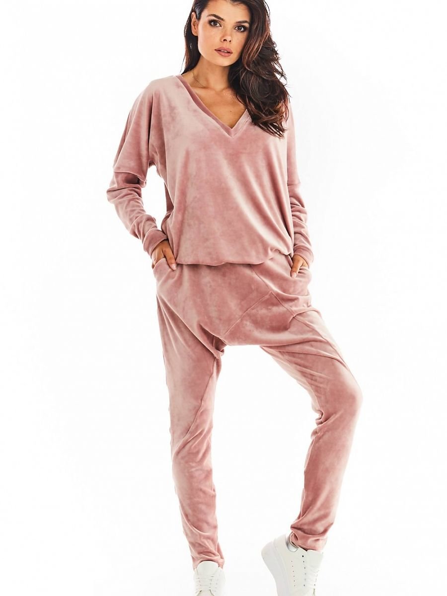 Tracksuit trousers model 149777 Pink by awama - Tracksuit