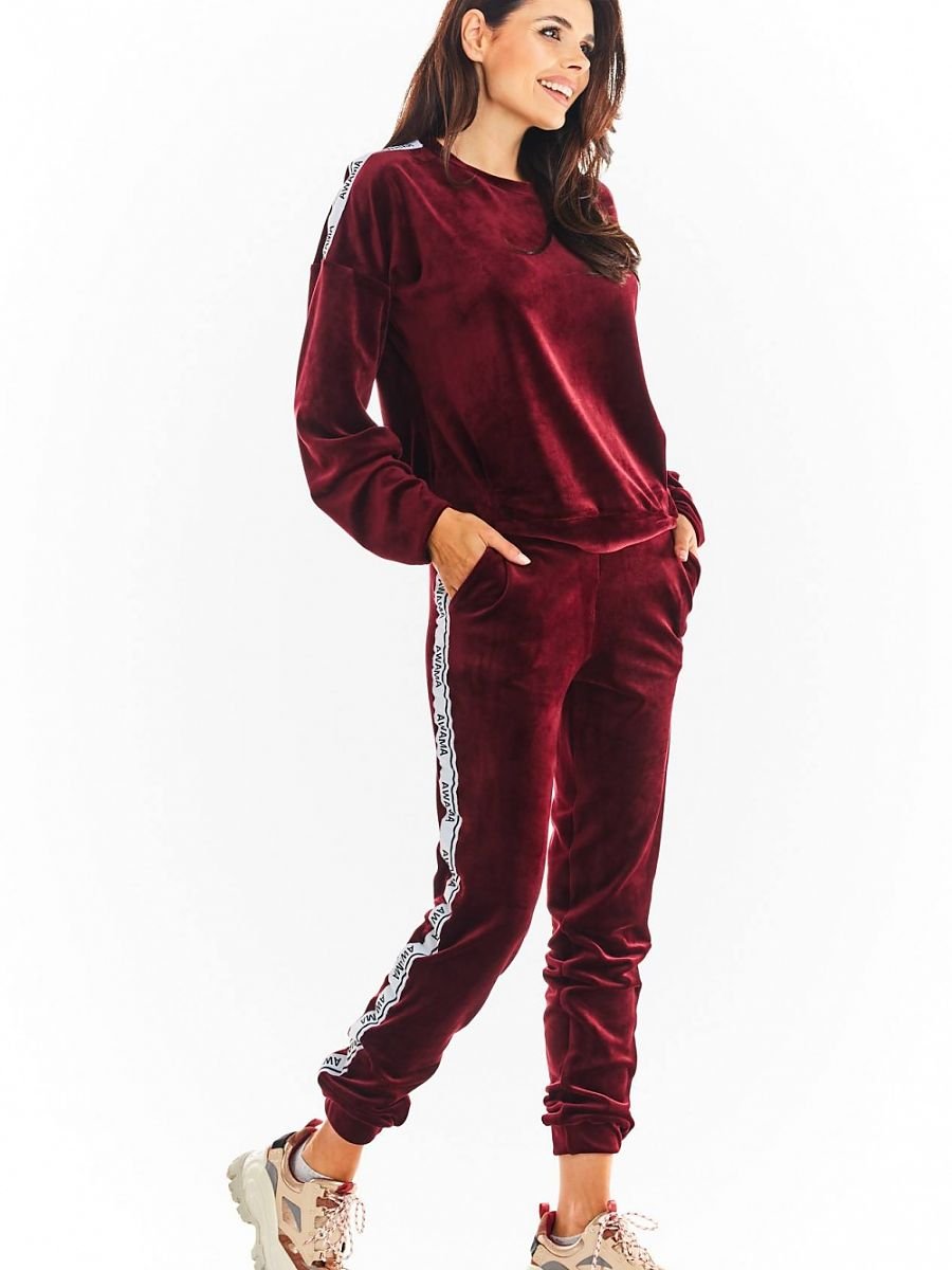 Tracksuit trousers model 149802 Red by awama - Tracksuit