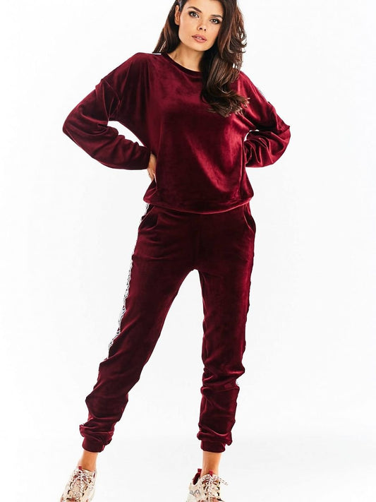 Tracksuit trousers model 149802 Red by awama - Tracksuit