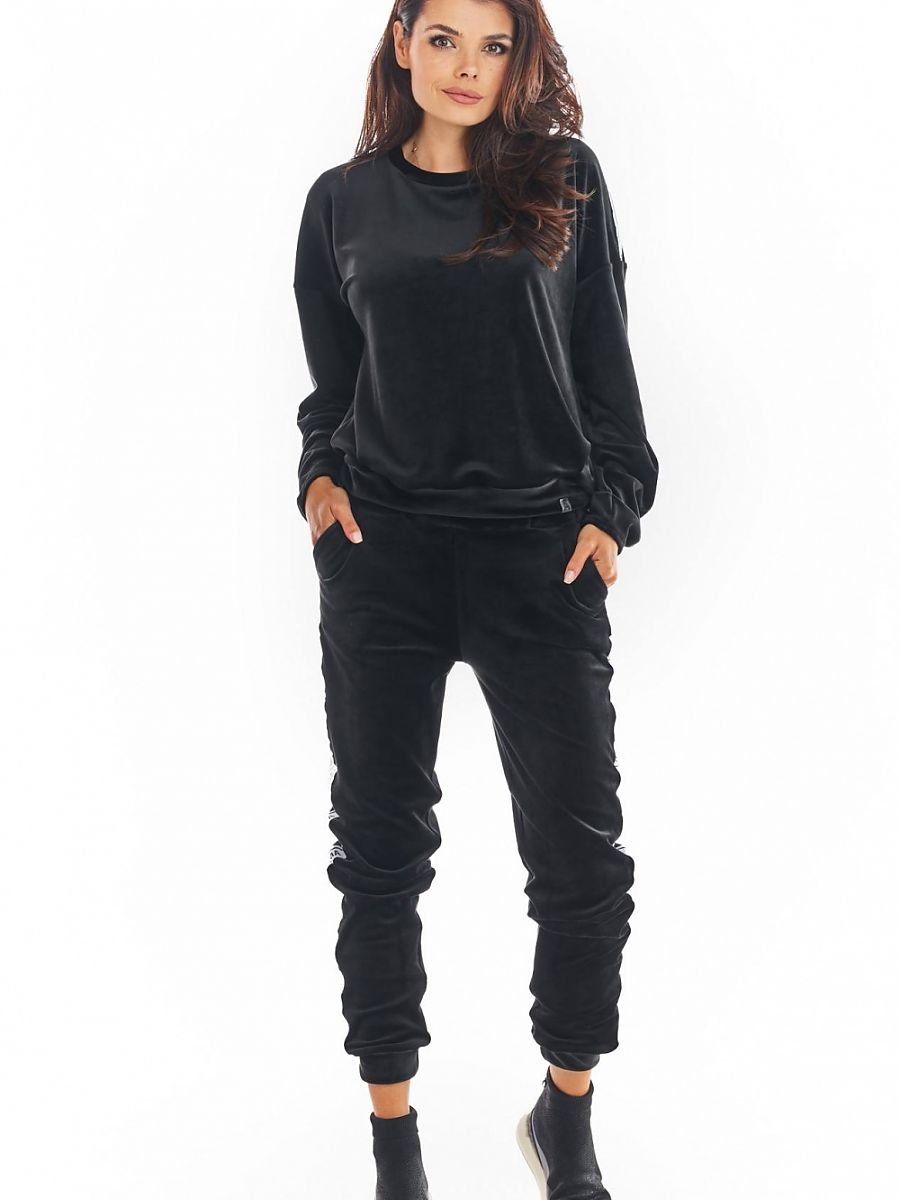 Tracksuit trousers model 149805 Black by awama - Tracksuit