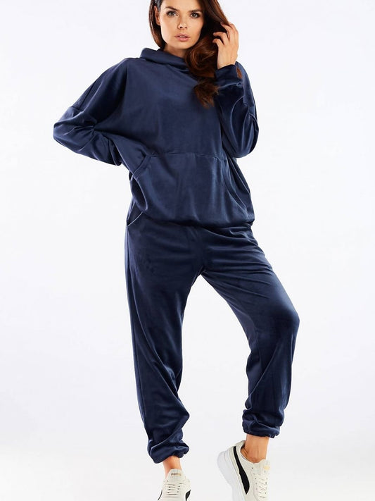 Tracksuit trousers model 158609 Navy Blue by awama -