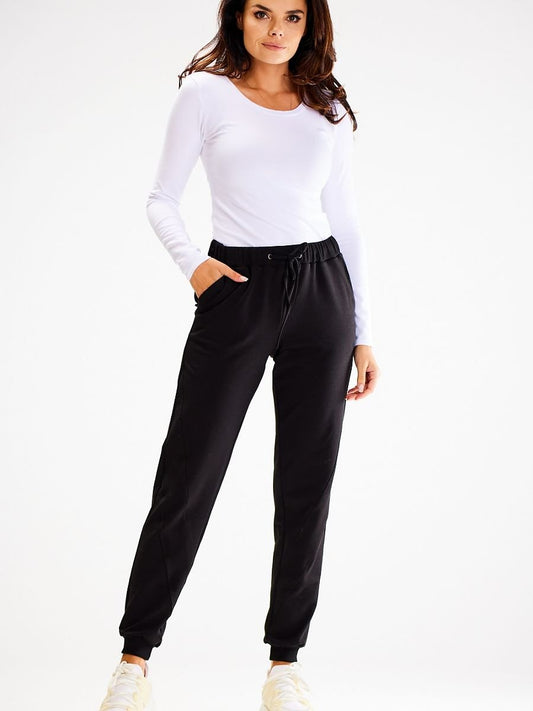 Tracksuit trousers model 187143 Black by awama - Tracksuit