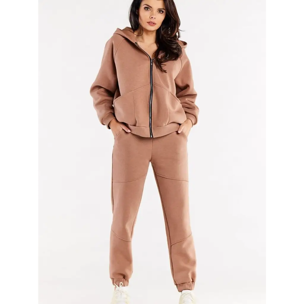 Tracksuit trousers model 188030 Beige by Infinite You -