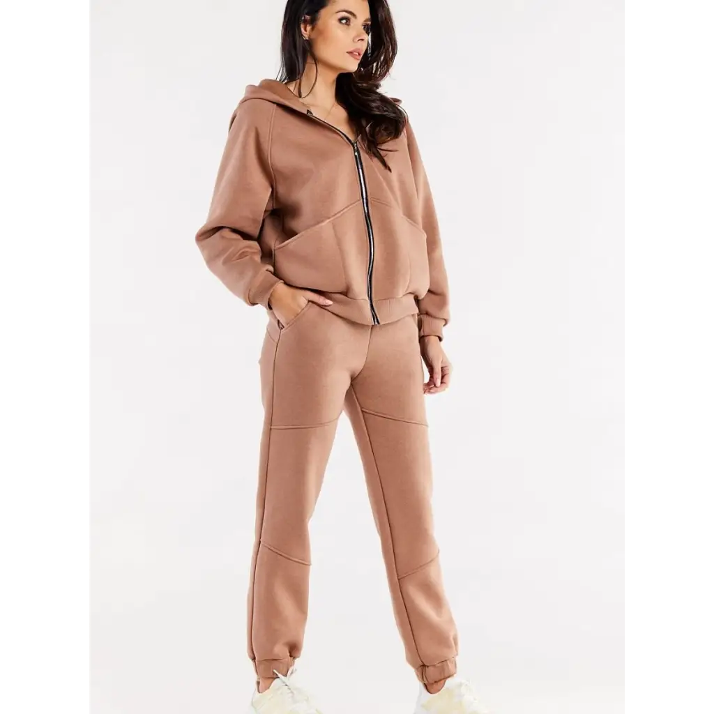 Tracksuit trousers model 188030 Beige by Infinite You -