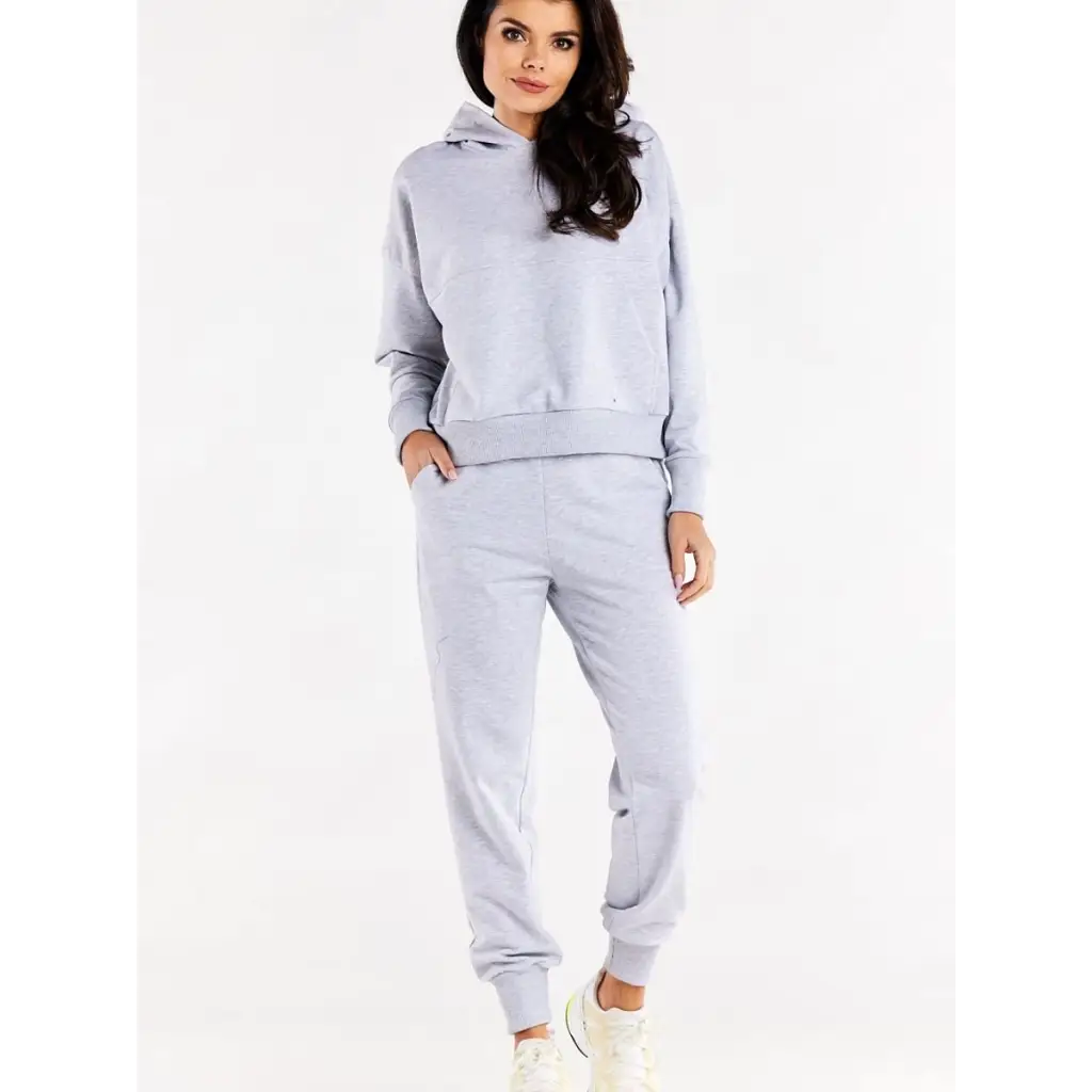 Tracksuit trousers model 188043 Grey by Infinite You -