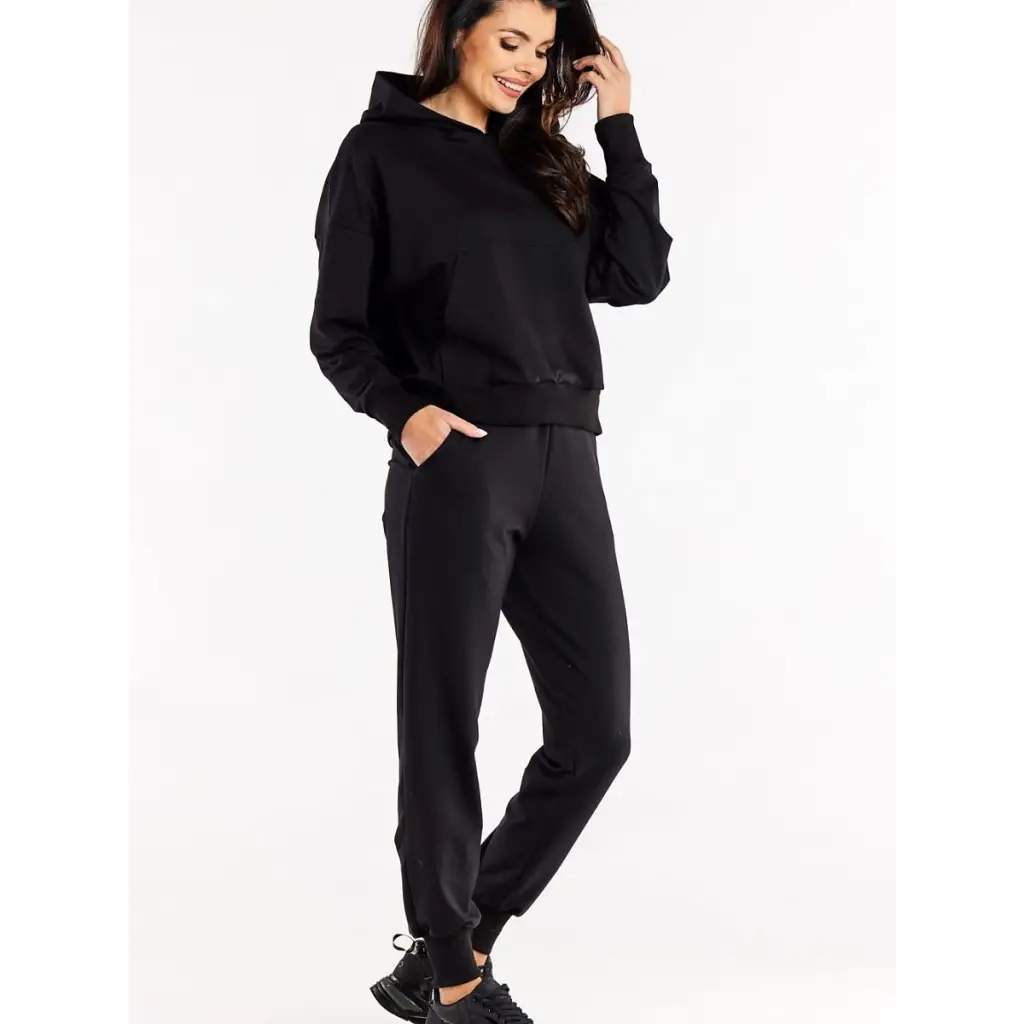 Tracksuit trousers model 188044 Black by Infinite You -