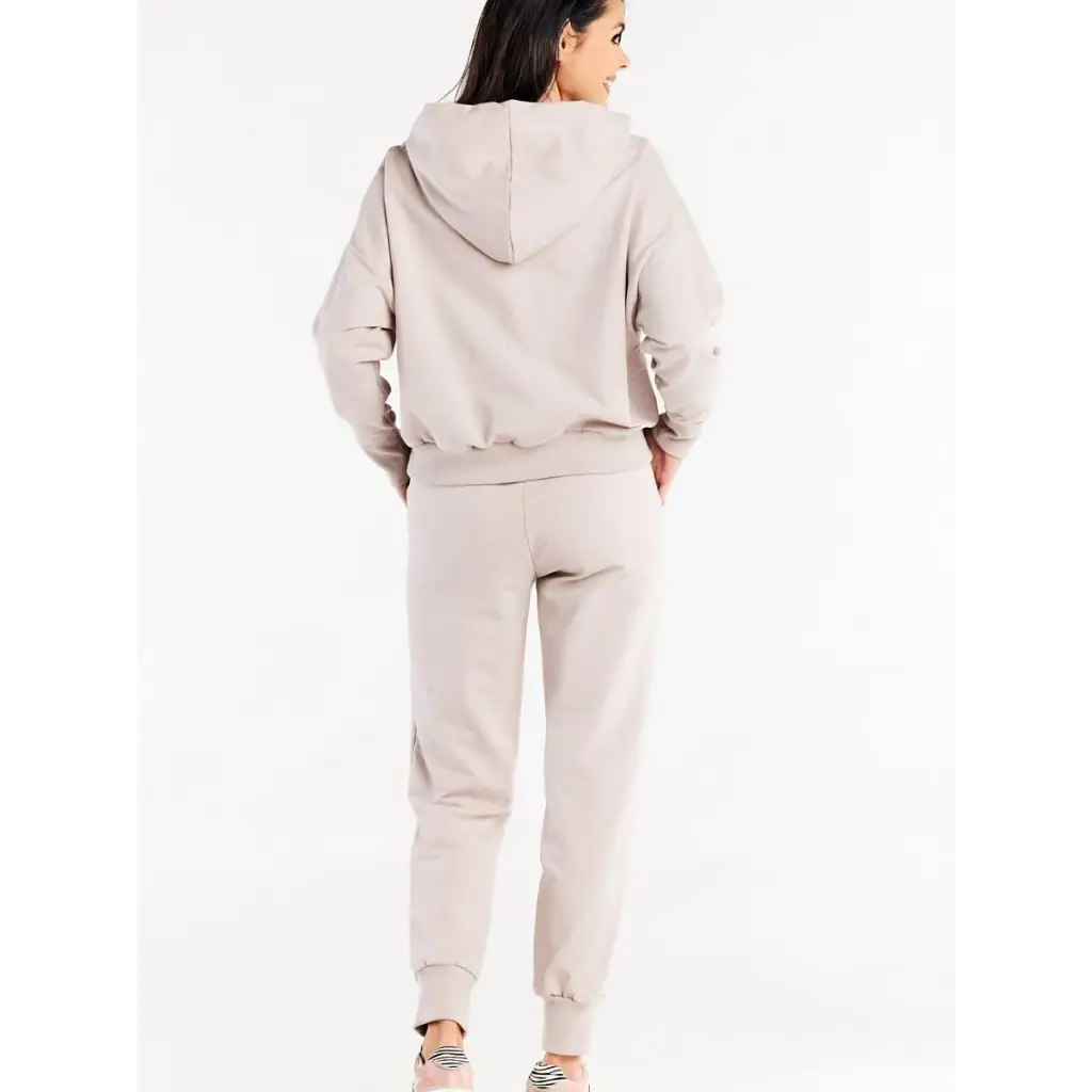 Tracksuit trousers model 188045 Beige by Infinite You -