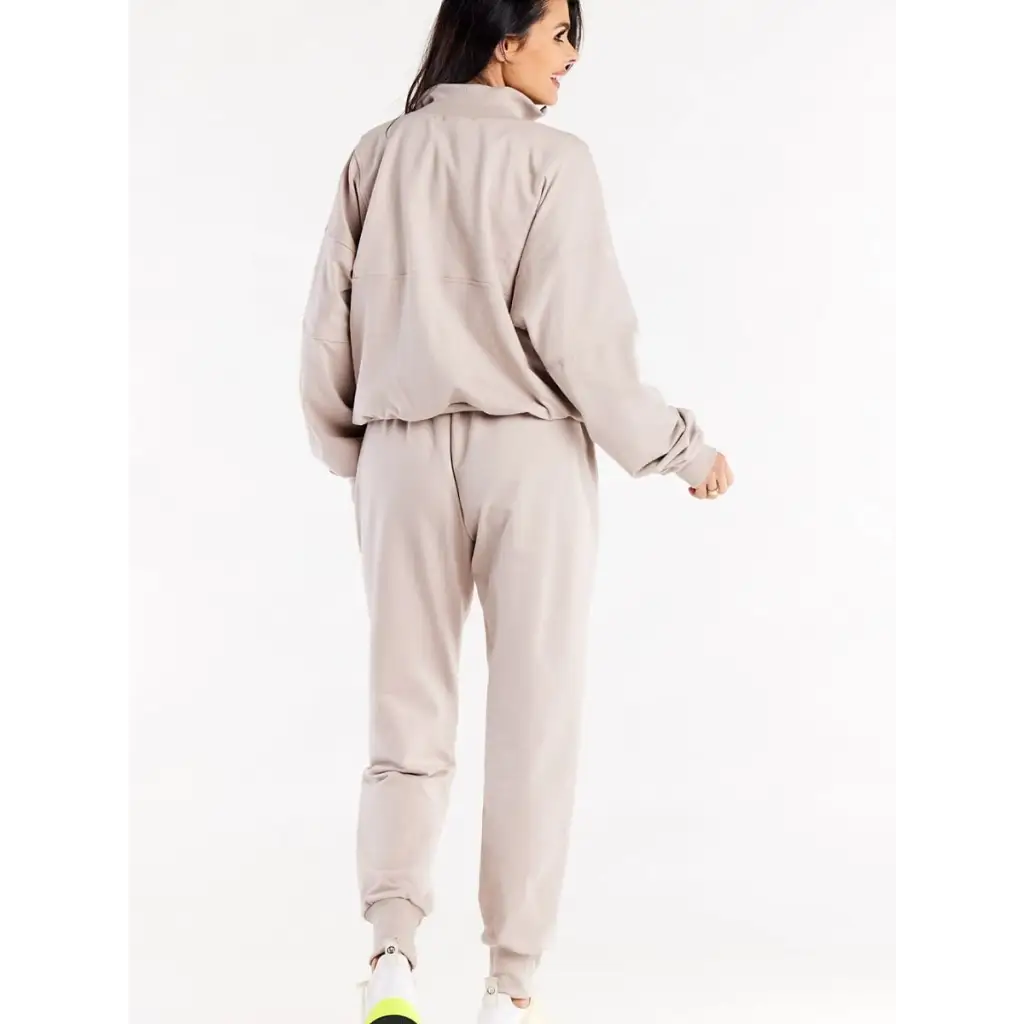 Tracksuit trousers model 188051 Beige by Infinite You -