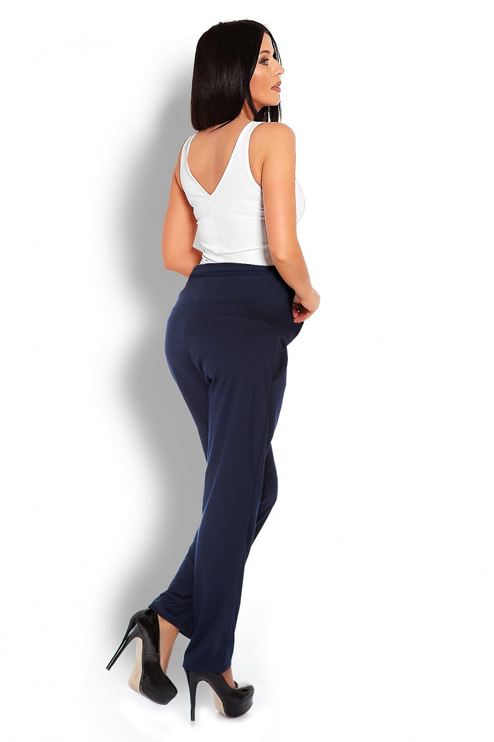 Trousers model 126081 Navy Blue by PeeKaBoo - Women’s