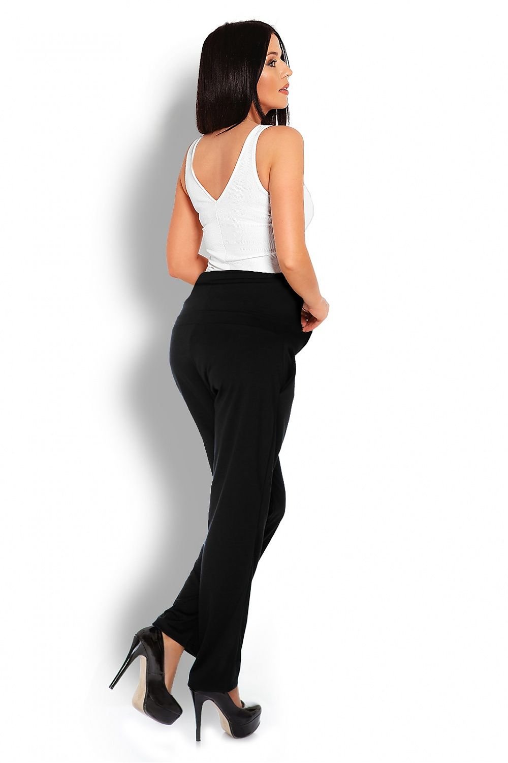 Trousers model 126082 Black by PeeKaBoo - Leggings