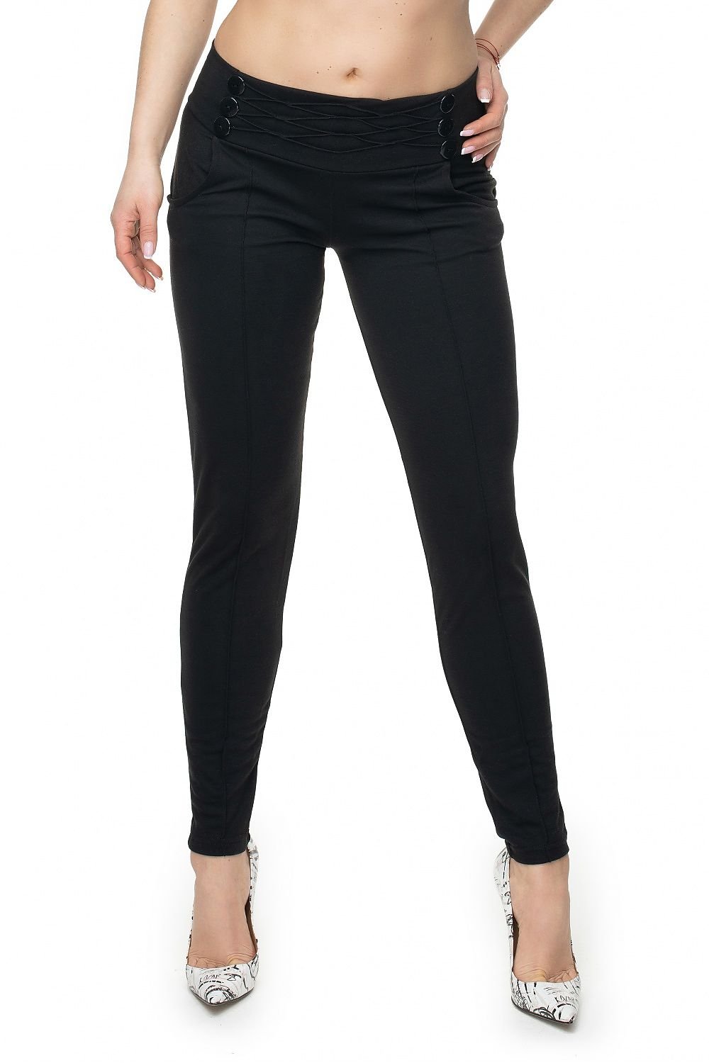 Trousers model 131927 Black by PeeKaBoo - Women’s