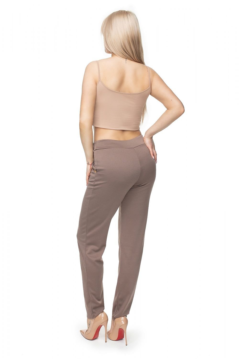 Trousers model 131928 Beige by PeeKaBoo - One Size Women’s