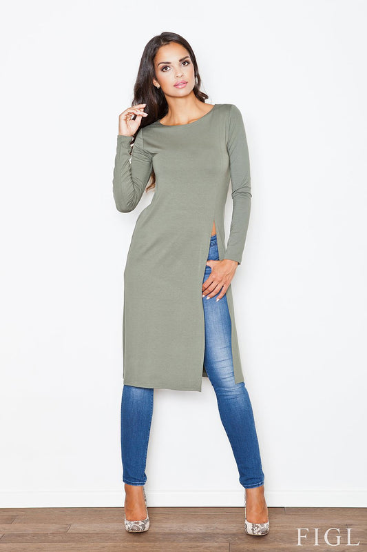 Tunic model 44460 Green by Figl - Tunics