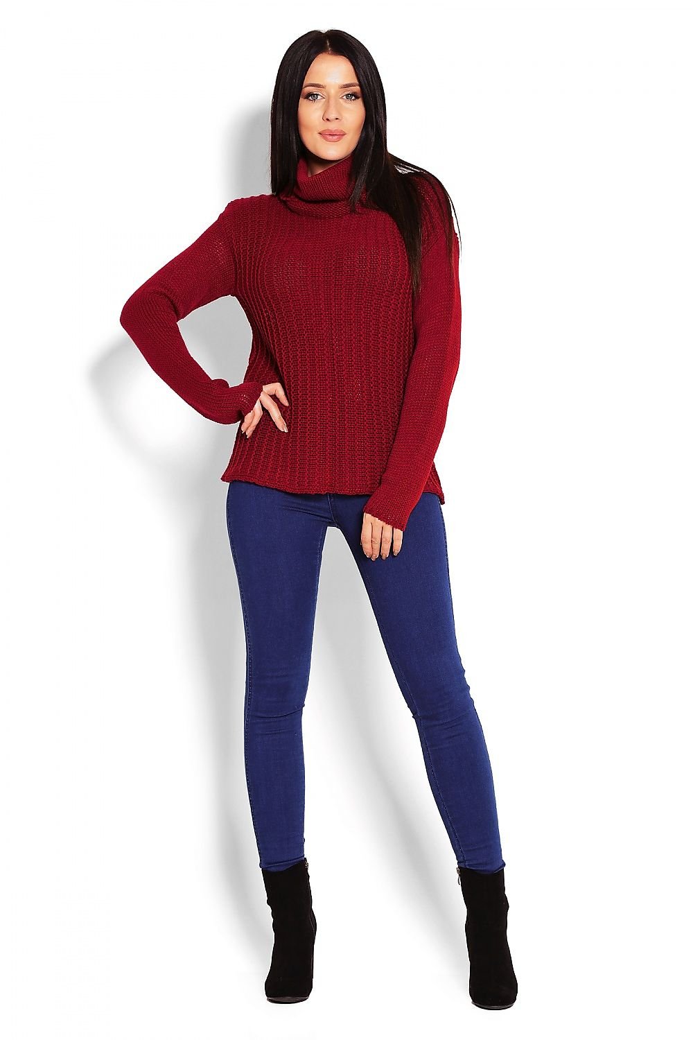 Turtleneck model 123409 Red by PeeKaBoo - One Size