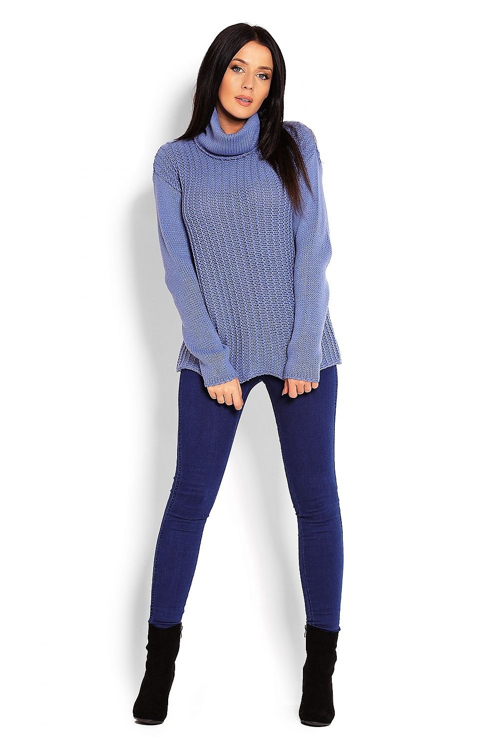 Turtleneck model 123410 Blue by PeeKaBoo - One Size