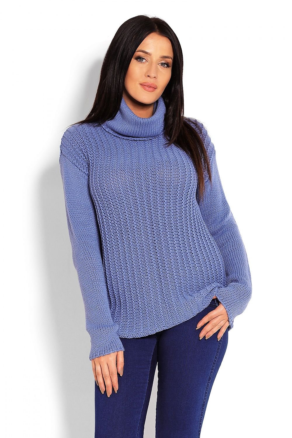 Turtleneck model 123410 Blue by PeeKaBoo - One Size