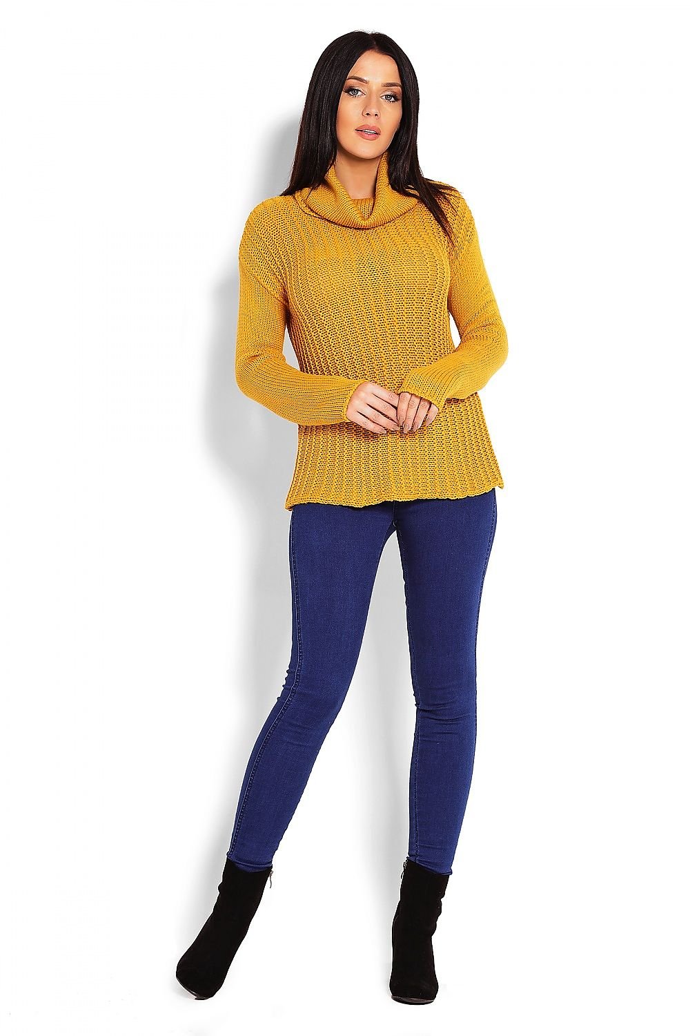 Turtleneck model 123411 Yellow by PeeKaBoo - One Size