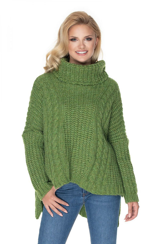 Turtleneck model 135313 Green by PeeKaBoo - One Size