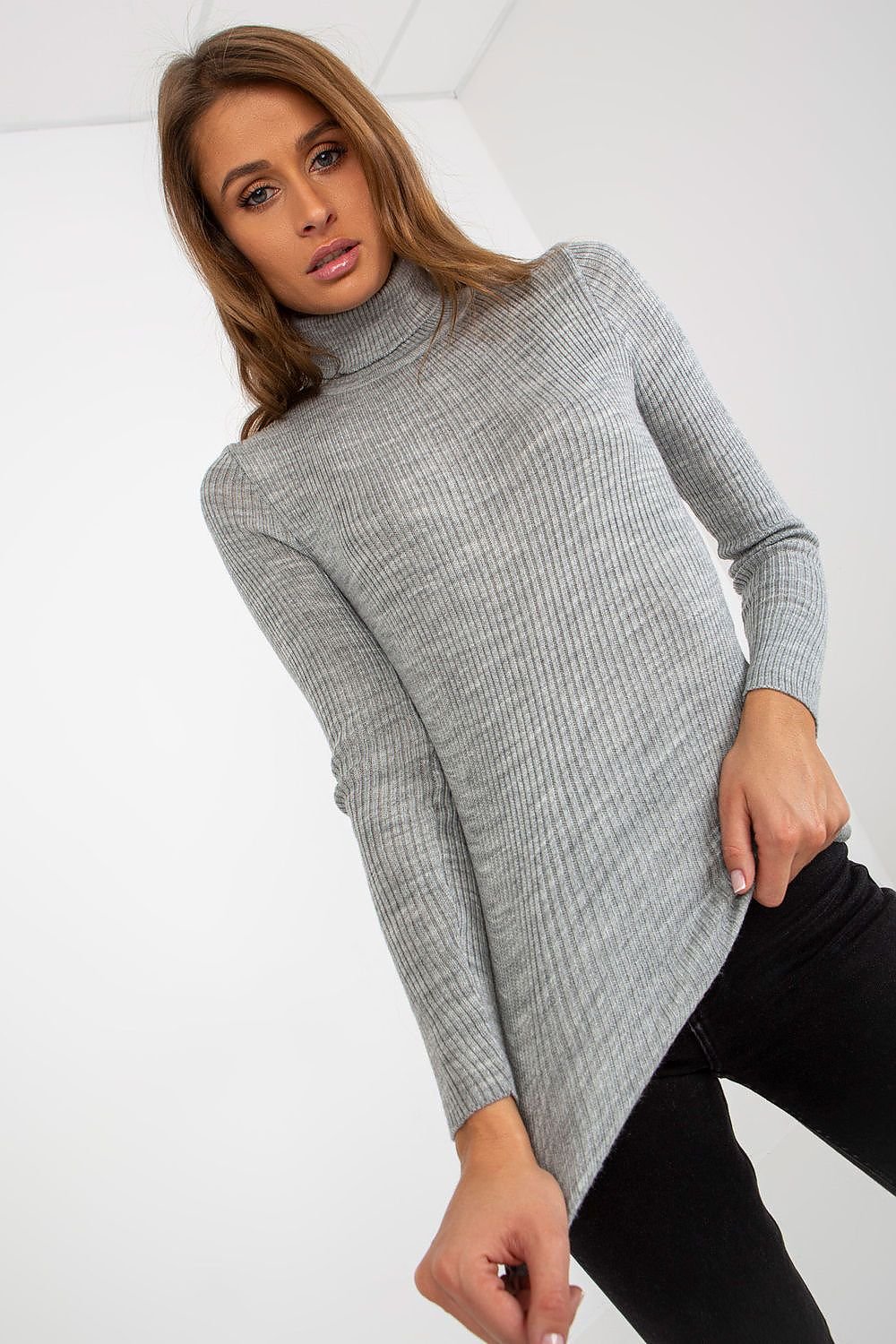 Turtleneck model 184945 Grey by Factory Price - One Size