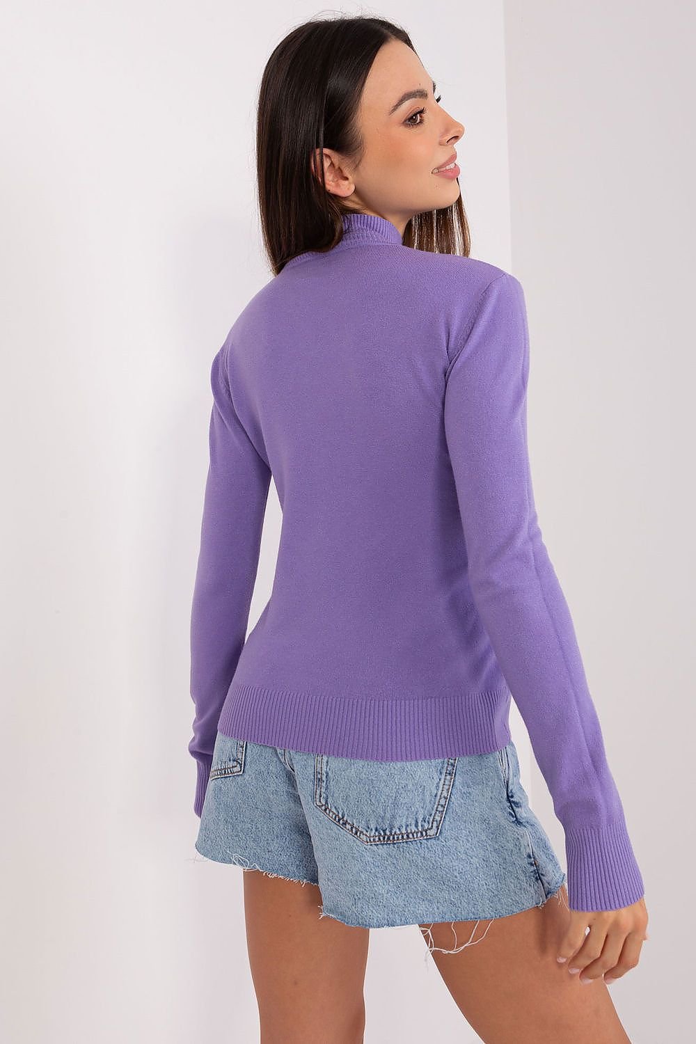 Turtleneck model 185538 Violet by Factory Price