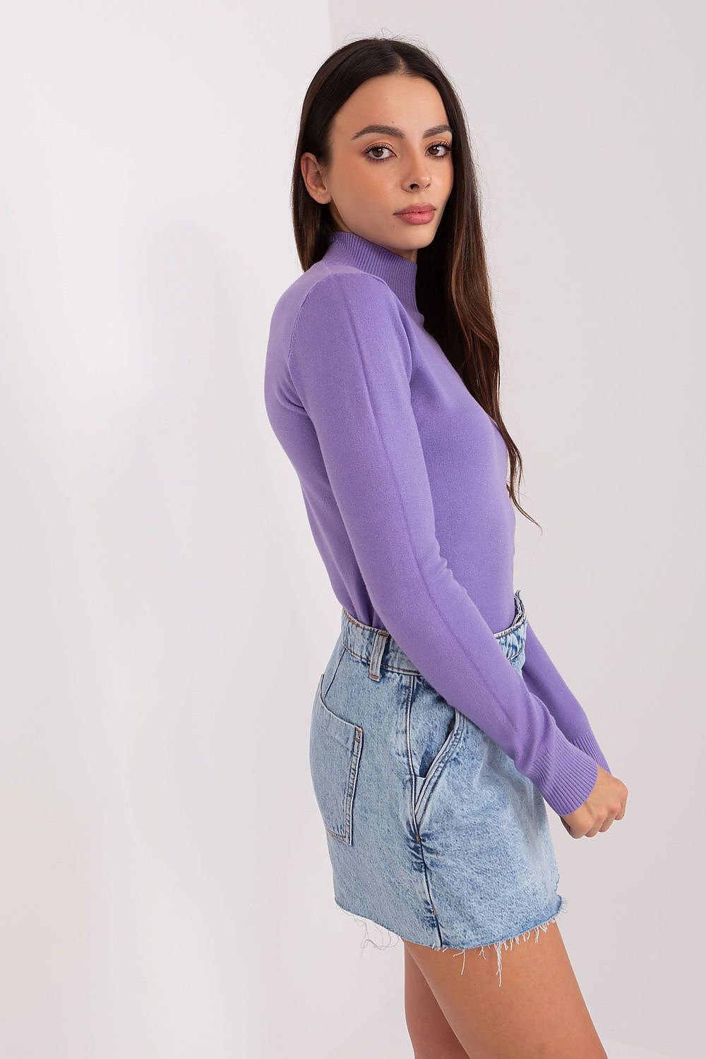 Turtleneck model 185538 Violet by Factory Price