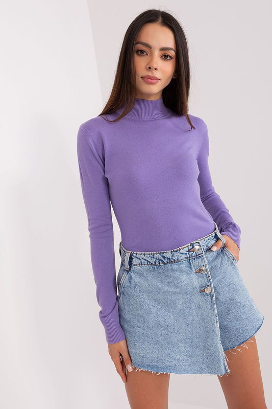 Turtleneck model 185538 Violet by Factory Price