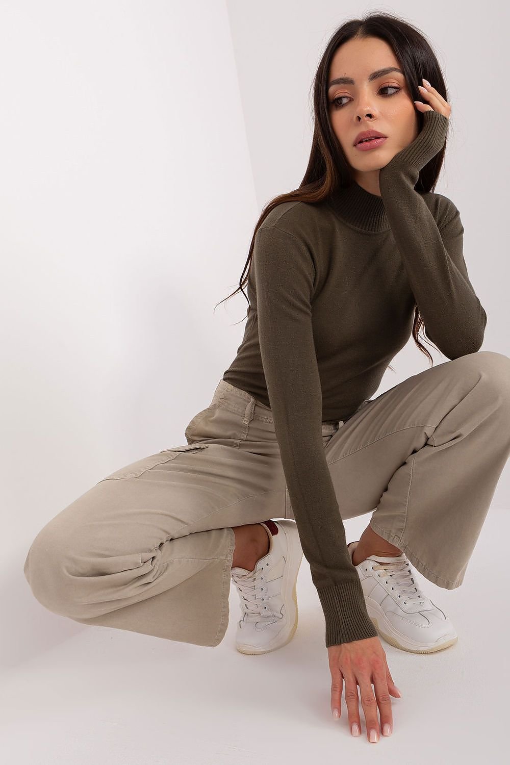 Turtleneck model 185542 Green by Factory Price - Turtlenecks