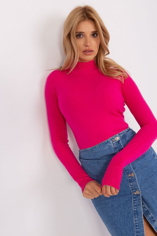 Turtleneck model 185547 Pink by Factory Price - Turtlenecks