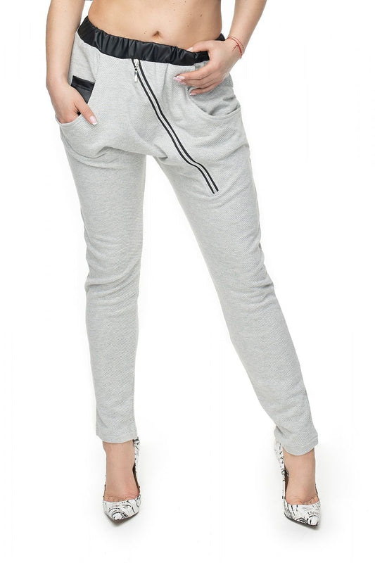 Women trousers model 132613 Grey by PeeKaBoo - One Size