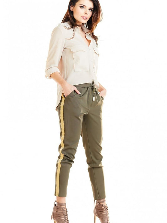 Women trousers model 140004 Green by awama - Women’s