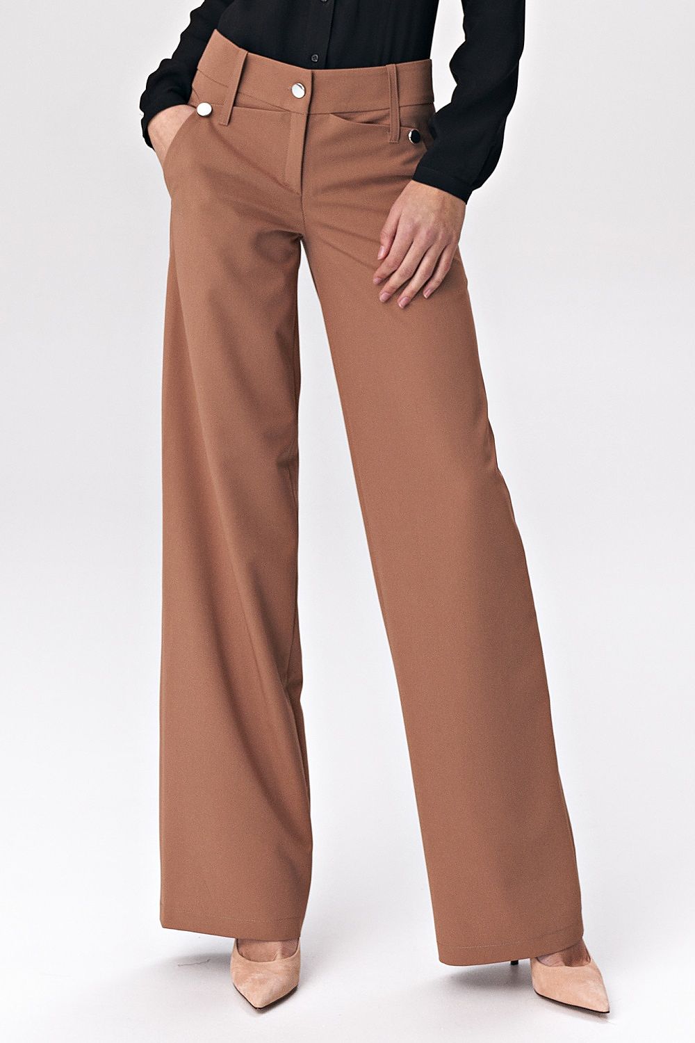 Women trousers model 140889 Brown by Nife - Women’s Trousers