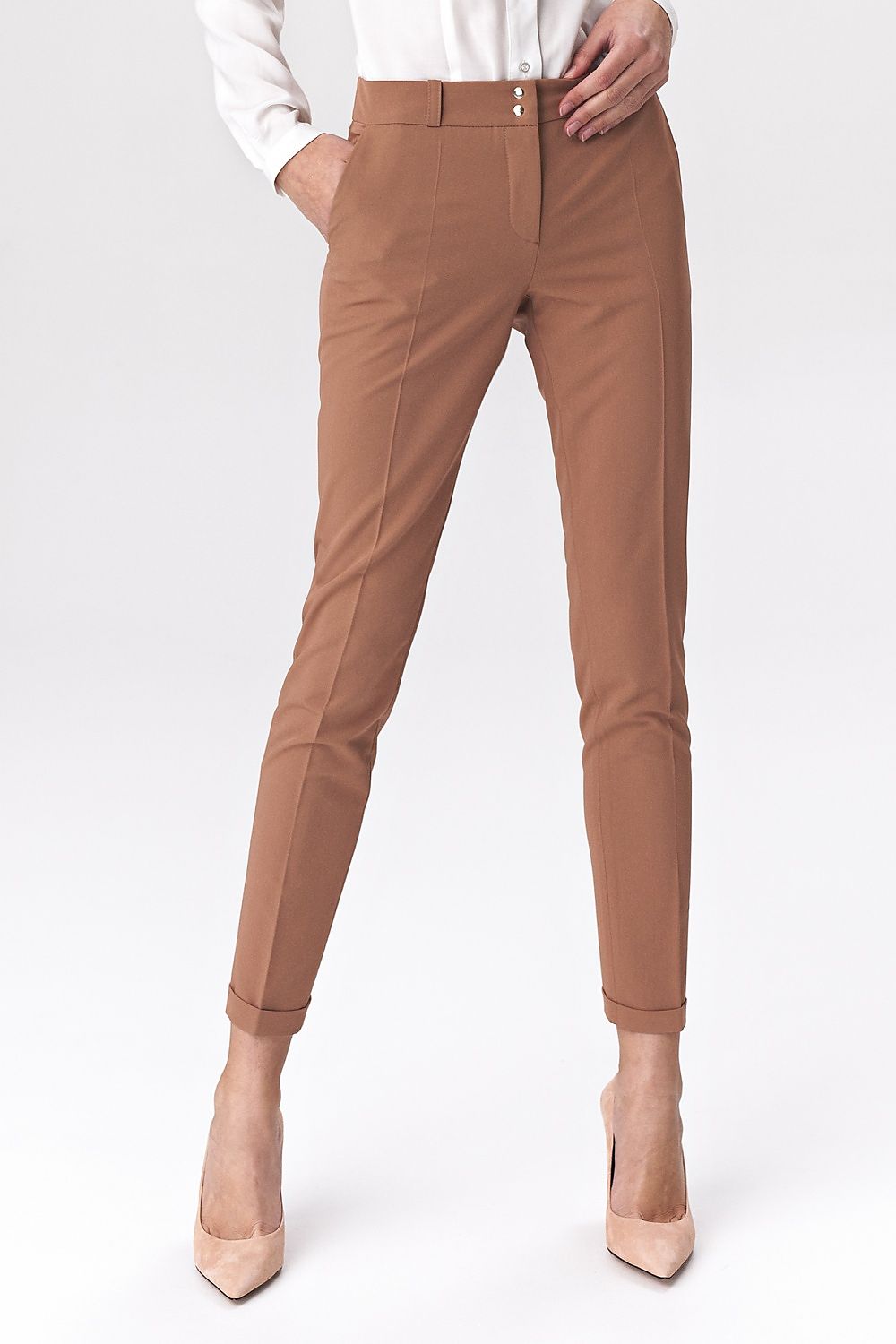 Women trousers model 142051 Brown by Nife - Women’s Trousers