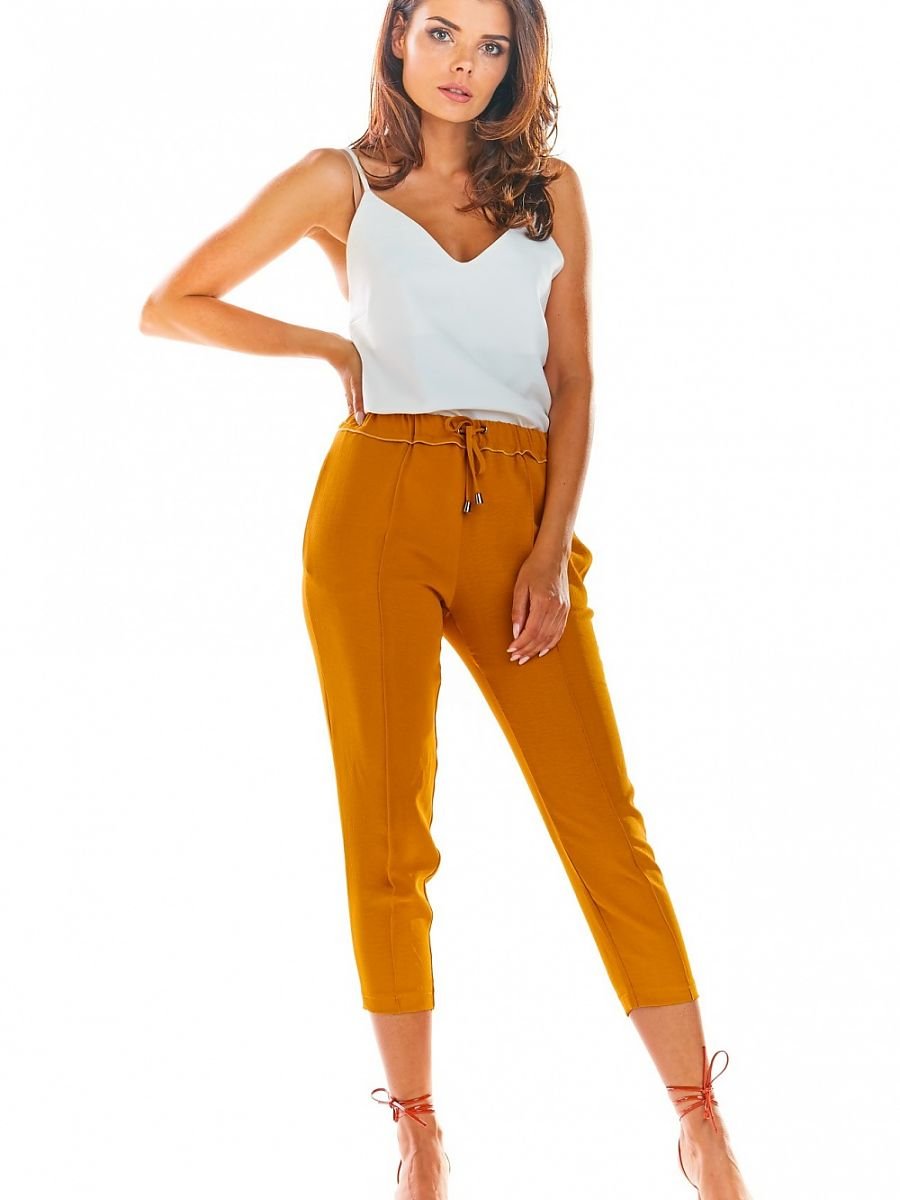 Women trousers model 144653 Brown by awama - Women’s