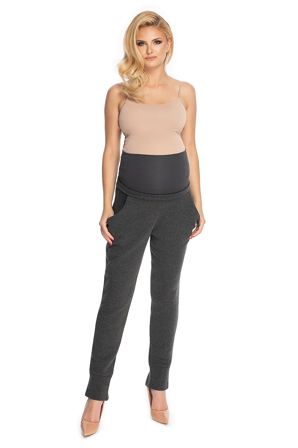 Women trousers model 147524 Grey by PeeKaBoo - Sweatpants