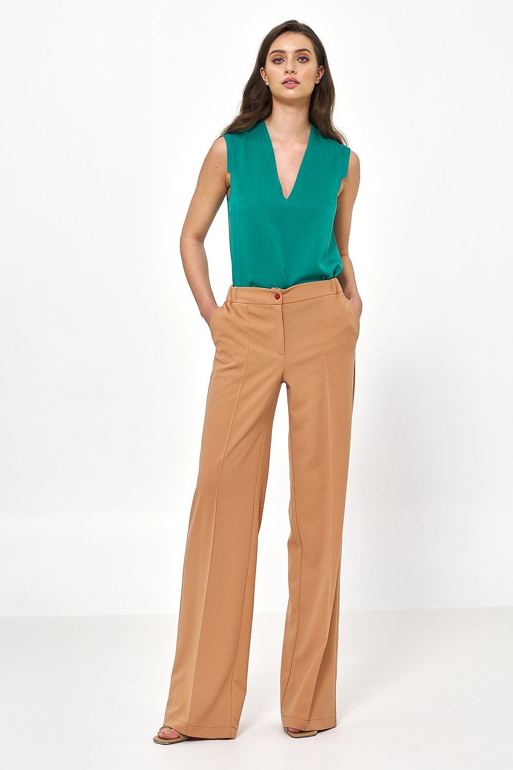 Women trousers model 177409 Brown by Nife - Women’s Trousers