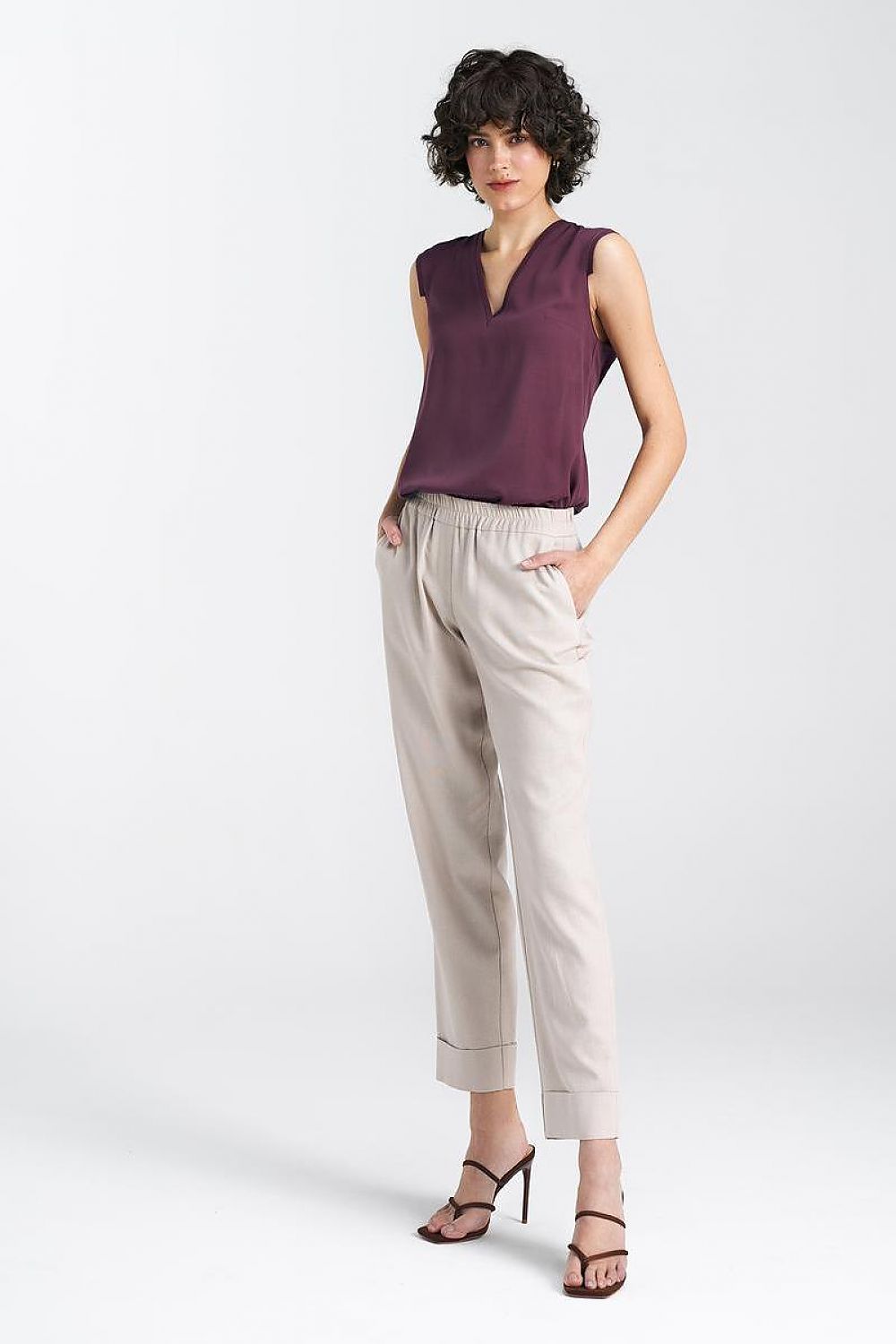 Women trousers model 195464 Beige by Nife - Women’s Trousers