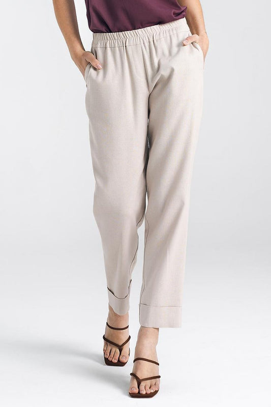 Women trousers model 195464 Beige by Nife - Women’s Trousers